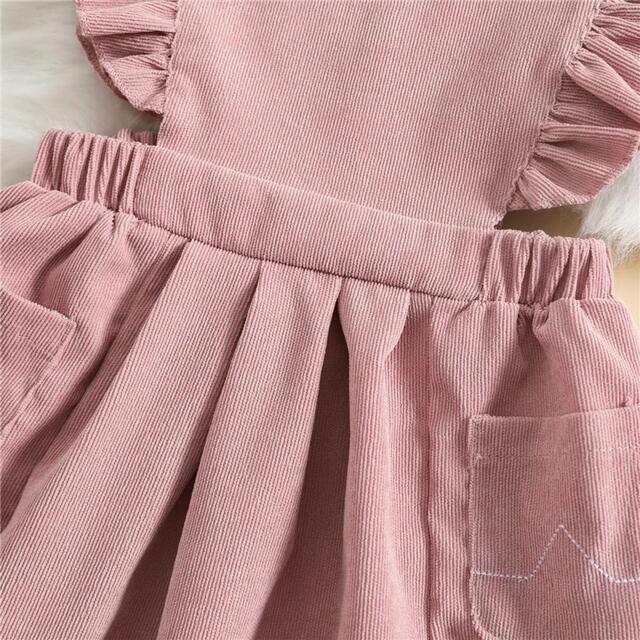 ベビー キッズ コーデュロイワンピース ❤︎ キッズ/ベビー/マタニティのキッズ服女の子用(90cm~)(ワンピース)の商品写真