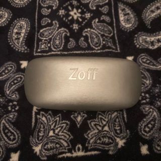 ゾフ(Zoff)の未使用 Zoff ゾフ メガネケース 眼鏡ケース サングラスケース 銀色シルバー(サングラス/メガネ)