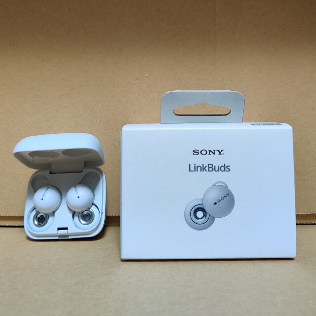 有名なブランド 【中古美品】SONY LinkBuds WF-L900 ホワイト ヘッドフォン/イヤフォン