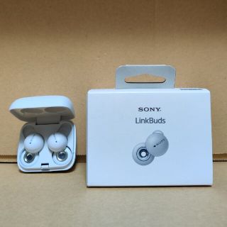 ソニー(SONY)の【中古美品】SONY LinkBuds ホワイト WF-L900(ヘッドフォン/イヤフォン)