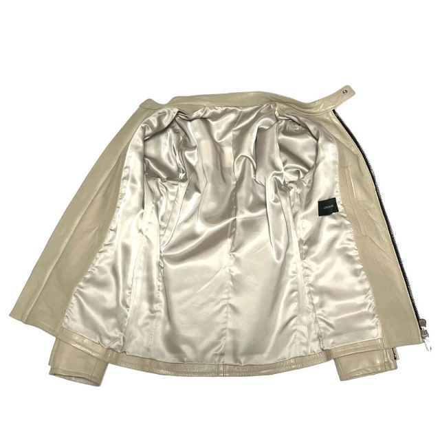 LITHIUM HOMME(リチウムオム)のLITHIUM HOMME カウレザー シングルライダースジャケット メンズのジャケット/アウター(ライダースジャケット)の商品写真