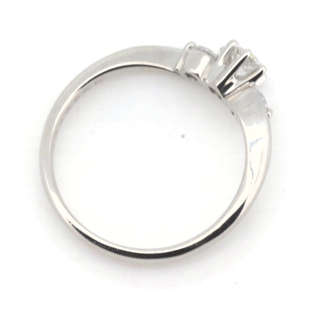 ロイヤルアッシャー ダイヤモンド リング 指輪 8号 0.15ct 0.08ct PT900(プラチナ)