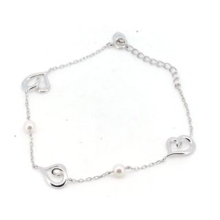 ミキモト(MIKIMOTO)のミキモト パール ブレスレット 4.5ミリ K18WG(18金 ホワイトゴールド)(ブレスレット/バングル)