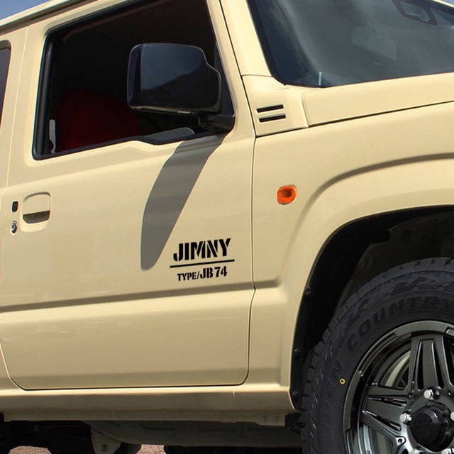 ステンシル ジムニー jimny jb74 ステッカー シール オフロード 自動車/バイクの自動車(車外アクセサリ)の商品写真