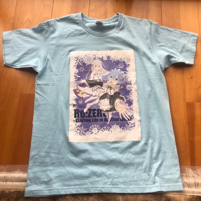 リゼロ Tシャツ　ブルーM メンズのトップス(シャツ)の商品写真