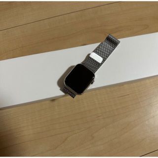 アップルウォッチ(Apple Watch)のApple Watch Series7 45ミリステンレススチル(腕時計(デジタル))