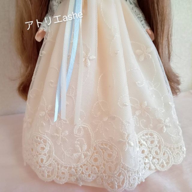 ハンドメイド「モダン チマチョゴリ セット 花柄 」ネオブライス・リカちゃんの服