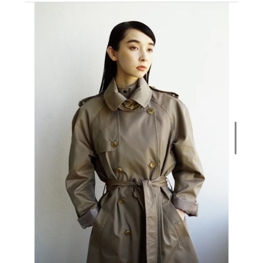 MARGARET HOWELL(マーガレットハウエル)のfoufou 玉虫トレンチ Sサイズ レディースのジャケット/アウター(トレンチコート)の商品写真