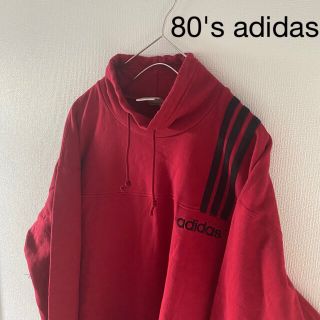 80'sadidasアディダススウェットトレーナー赤レッド長袖メンズY2K常田