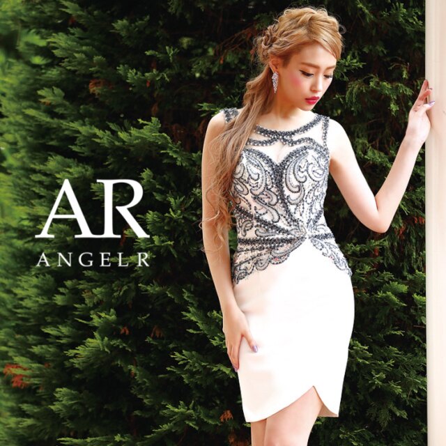 匿名発送】Angel R*ノースリーブビジュー/ミニドレス レディース