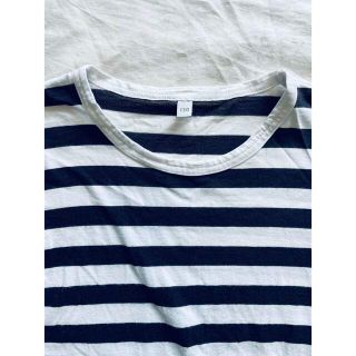 ムジルシリョウヒン(MUJI (無印良品))の無印良品　ボーダーTシャツ　130  男女(Tシャツ/カットソー)