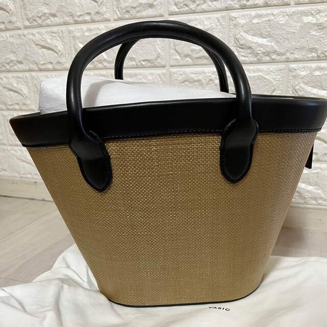 スイーツ柄 ブルー VASIC マルシェ ミニ カゴバッグ - 通販