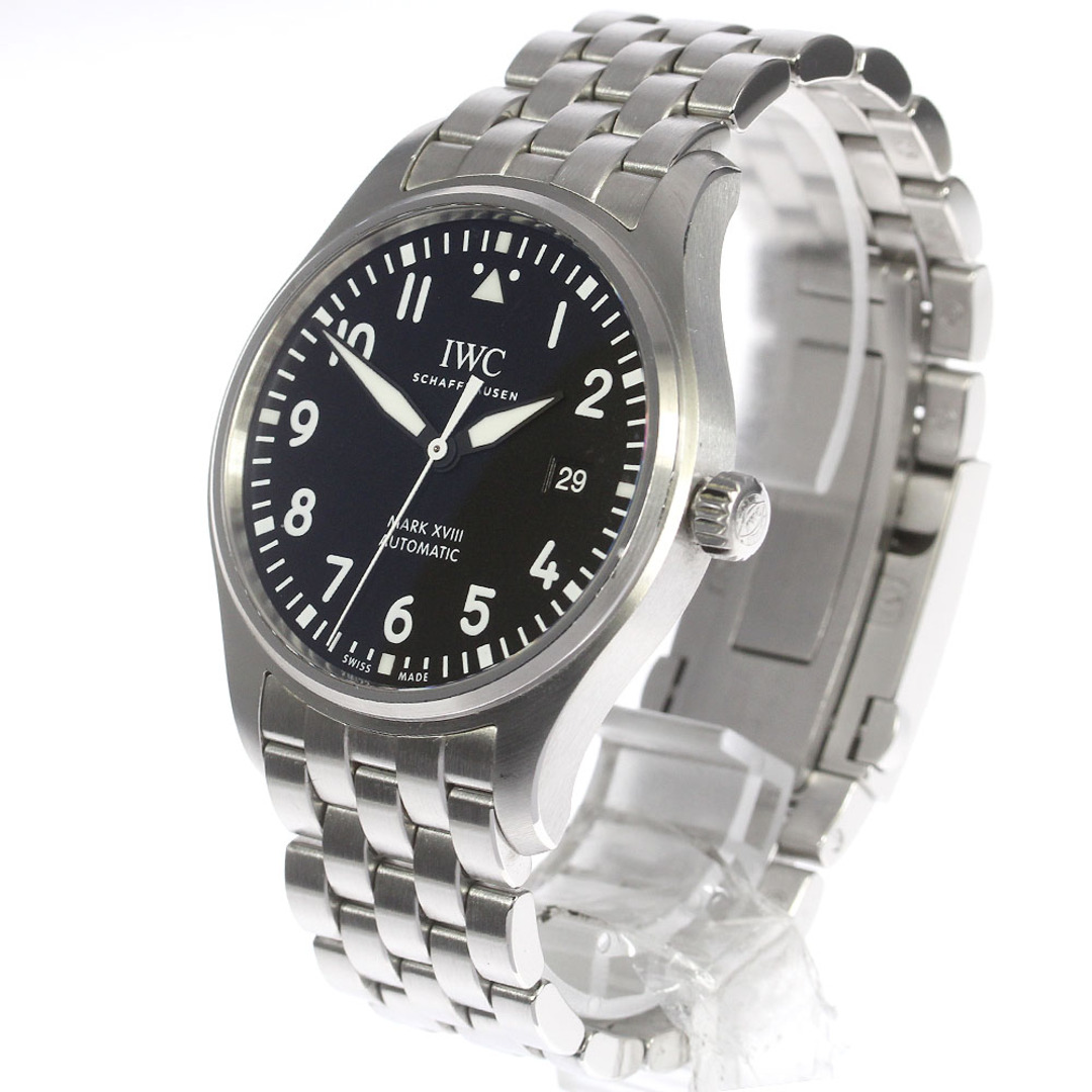 ☆良品【IWC SCHAFFHAUSEN】IWC パイロットウォッチ マークXVIII デイト IW327015 自動巻き メンズ_710926【ev10】