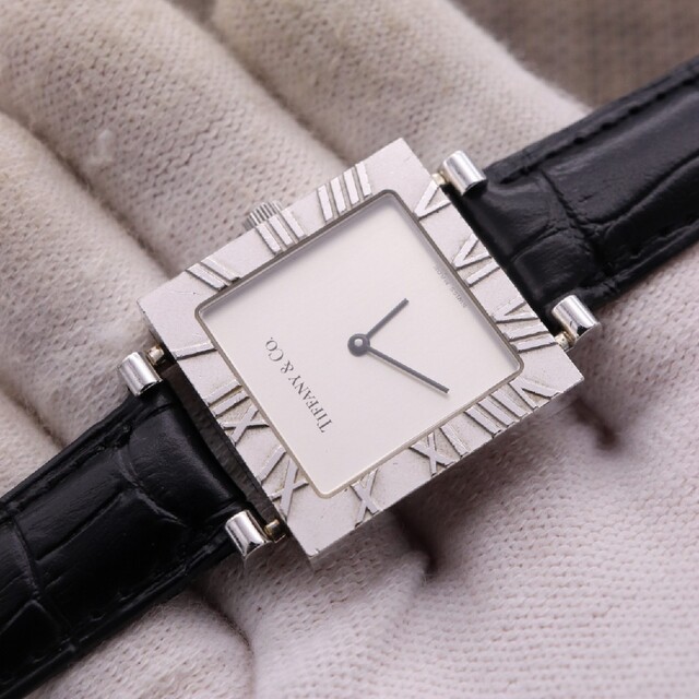 正規品【新品電池】Tiffany アトラス/M3640 動作良好 スクエア 美品