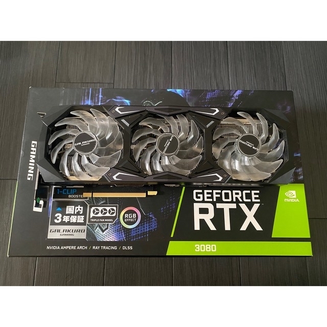 PCパーツRTX3080 GALAKURO 動作確認済 玄人志向 RTX 3080