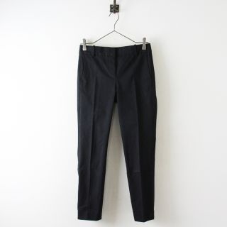 セオリー(theory)の定番 人気アイテム Theory セオリー STRETCH CANVAS STRAIGHT TROUSER カラーストレッチパンツ 00/ブラック【2400013033244】(カジュアルパンツ)