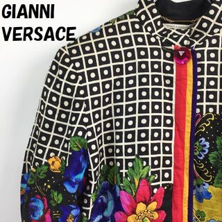 GIANNI VERSACE ジャケット イタリア製  シルク100％ サイズ8(その他)