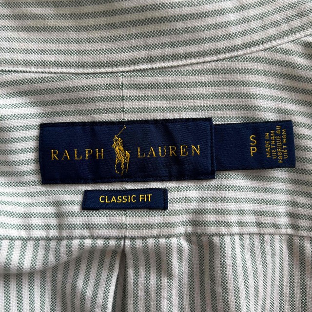 Ralph Lauren(ラルフローレン)のラルフローレン ワンポイント ロゴ刺繍 表記Sストライプ  メンズのトップス(シャツ)の商品写真