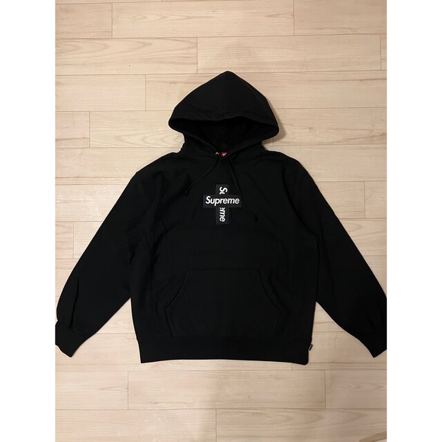 Supreme Cross Box Logo Hooded Sweatshirt