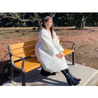 石井美保さん着用❤︎キルティングアウター(ガウンコート)