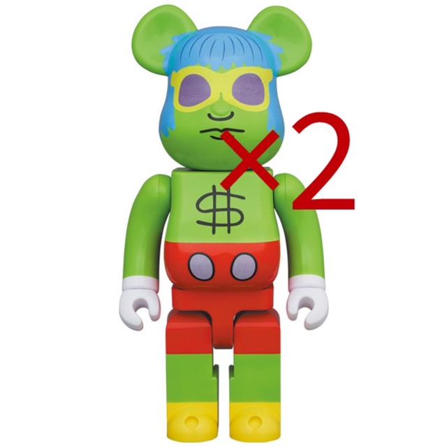 BE@RBRICK Andy Mouse 400% 2体セットハンドメイド