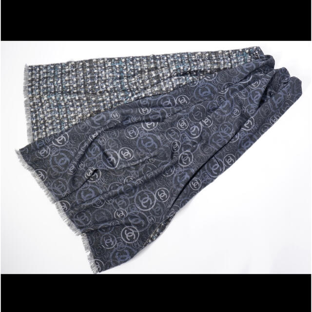 楽天 CHANEL - カシミヤストール リバーシブル シャネルCHANEL