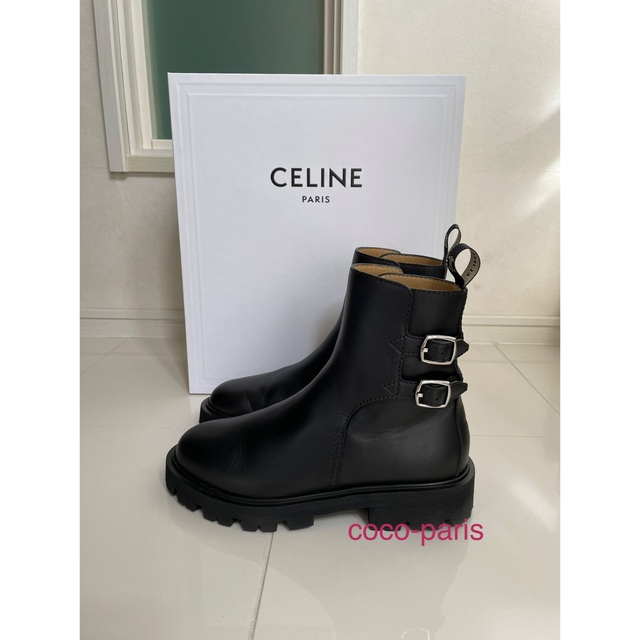 celine(セリーヌ)のセリーヌ　マーガレットアンクルブーツ　ブラック レディースの靴/シューズ(ブーツ)の商品写真