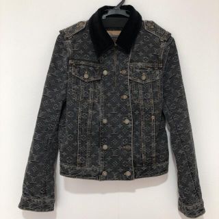 ルイヴィトン(LOUIS VUITTON)のルイヴィトン　モノグラム　デニムジャケット Gジャン　アウター　ブラックデニム(Gジャン/デニムジャケット)