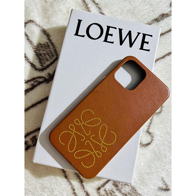 スマホアクセサリーLOEWE iPhone12promax レザーケース