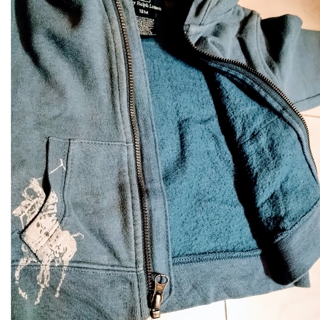 POLO RALPH LAUREN(ポロラルフローレン)の《ラルフローレン》Poloパーカー（12M/80cm） キッズ/ベビー/マタニティのベビー服(~85cm)(ジャケット/コート)の商品写真