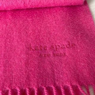 【新品未使用】katespade newyork カシミヤ レッド マフラー