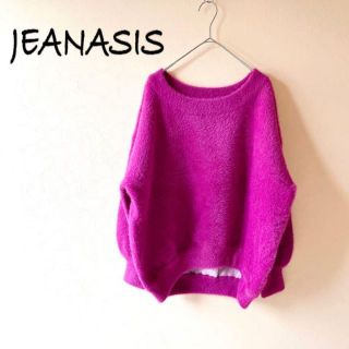 ジーナシス(JEANASIS)の美品✨JEANASIS ジーナシス✨シャギーふわふわニット ローズピンク(ニット/セーター)