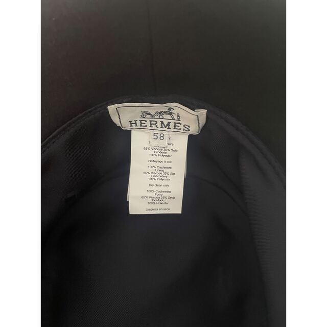 お値下げ【美品】HERMES エルメス 帽子 バケットハット ブラック