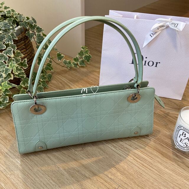 Dior ディオール カナージュステッチハンドショルダーバッグ ピンク
