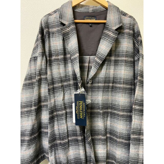 PENDLETON(ペンドルトン)のPENDLETON ペンドルトン　シャギーチェックガウン レディースのトップス(シャツ/ブラウス(長袖/七分))の商品写真