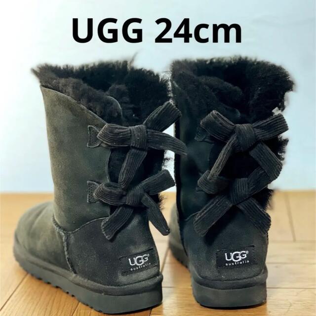 UGG アグ バックリボン ムートン ブーツ 24cm beams IENA - ブーツ