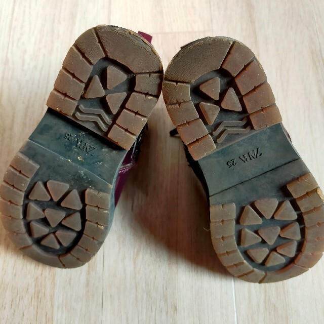 16センチ サイドゴアブーツ パープル ネイビー ショートブーツ 紫 紺 キッズ/ベビー/マタニティのキッズ靴/シューズ(15cm~)(ブーツ)の商品写真
