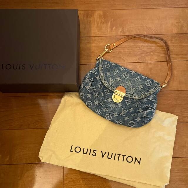 新品本物 LOUIS VUITTON ルイヴィトン デニムバッグ ハンドバッグ