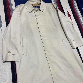 バーバリー(BURBERRY)の90s 古着 バーバリー ステンカラーコート ノバチェック ロングコート(ステンカラーコート)