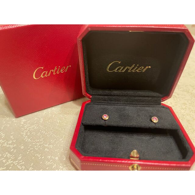 Cartier(カルティエ)のカルティエ　ピンクゴールド　ピンクサファイアピアス レディースのアクセサリー(ピアス)の商品写真