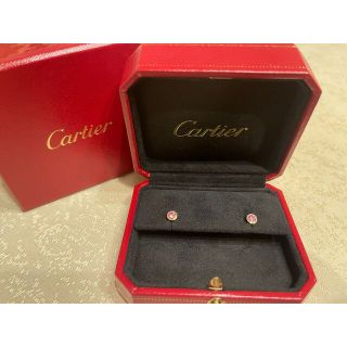 カルティエ(Cartier)のカルティエ　ピンクゴールド　ピンクサファイアピアス(ピアス)