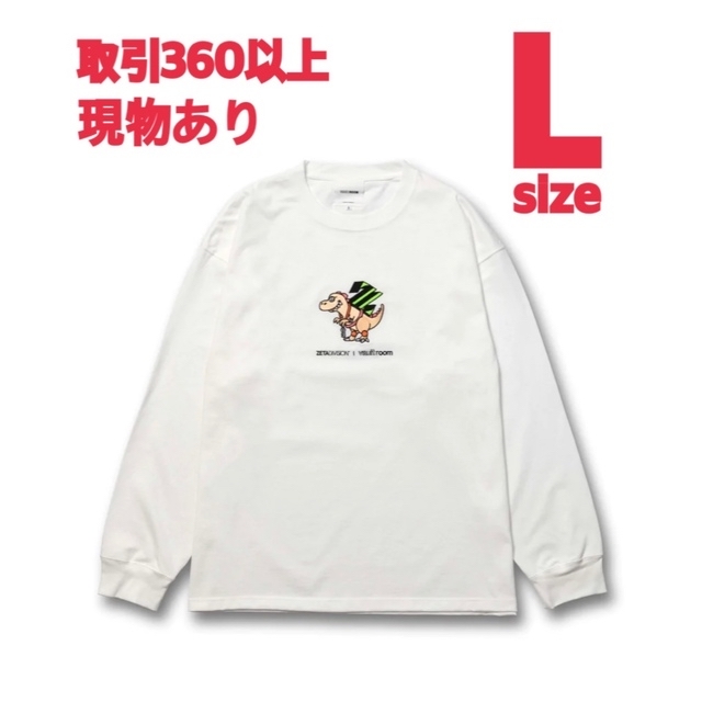 KEYREX × ZETA L/S TEE WHITE LサイズTシャツ/カットソー(七分/長袖)