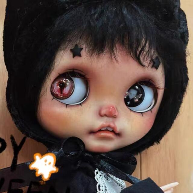カスタムブライス ドール 海外作家様 かわいい 人形 黒猫ちゃん フル カスタムブライス ドール 海外作家様 かわいい 人形 黒猫ちゃん フル