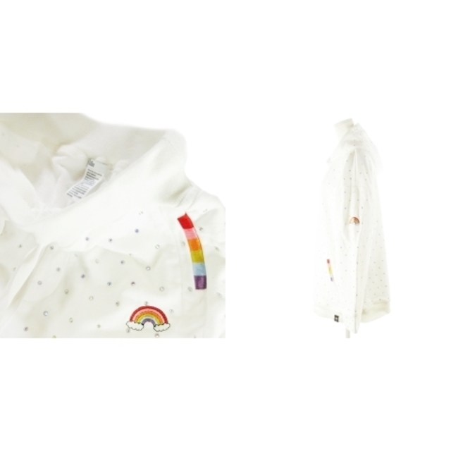 DOUBLE STANDARD CLOTHING(ダブルスタンダードクロージング)のダブスタ セットアップ 上下 パーカー スウェット パンツ ストーン 刺繍 白 レディースのトップス(パーカー)の商品写真