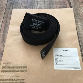 ダブルタップス(W)taps)のレア 美品 17F/W WTAPS BELT ベルト 黒 ガチャベル(ベルト)