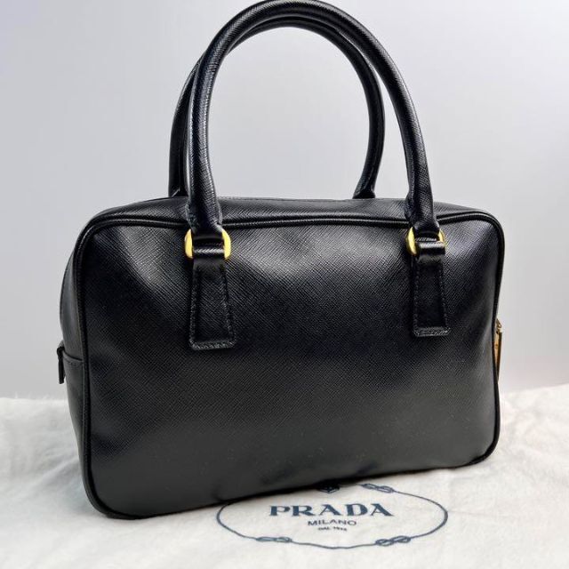 ✨極美品✨PRADA プラダ ガレリア ハンドバッグ サフィアーノ 三角プレート