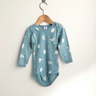 プチバトー(PETIT BATEAU)のPETIT BATEAU ロンパース　ラスト1枚(Tシャツ/カットソー)