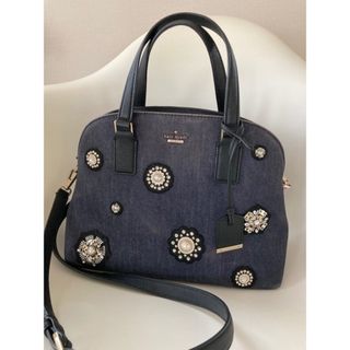 ケイトスペードニューヨーク(kate spade new york)の【再値下げしました！】ケイトスペード　ビジュー　デニム　バッグ(ハンドバッグ)