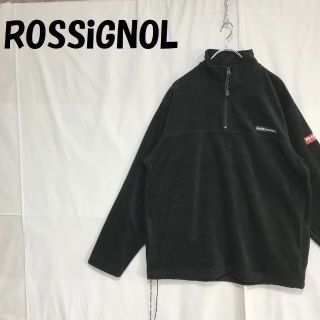 ROSSIGNOL - ロシニョール フリースジャケット ハーフジップ プルオーバー ロゴ ブラッ