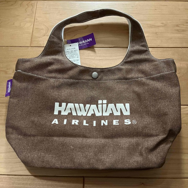 JAL(日本航空)(ジャル(ニホンコウクウ))のハワイアンエアライン　トートバッグ　ブラウン レディースのバッグ(トートバッグ)の商品写真